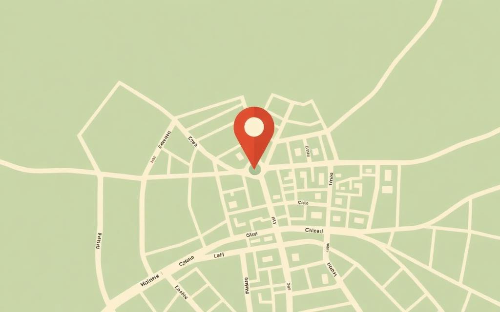Mapa com a localização do Brutt da Picaria no Largo de Mompilher, Porto